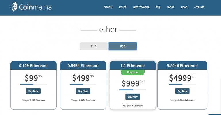 hvordan kjøpe ethereum med kredittkort - Coinmama eter