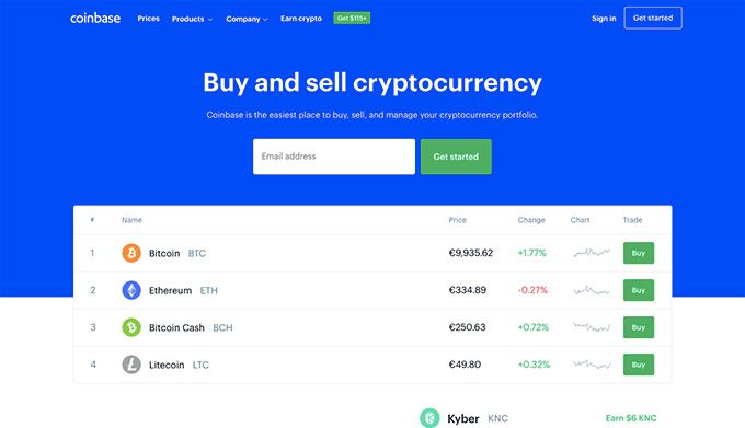 Hvordan investere i Ethereum: Coinbase-lommeboken.